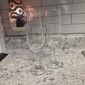 Elegant Clear Champagne Flutes